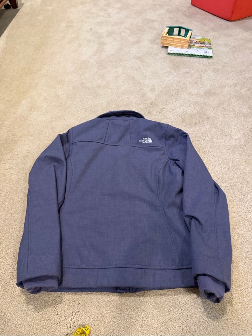 North Face Women’s Purple Fleece Lined Softshell Jacket Small Winter Ski - Picture 9 of 14